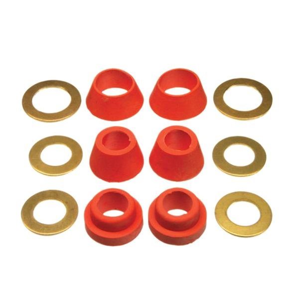 Swivel Rubber Cone Washer Assortment with Rings - 12 Piece SW1739143